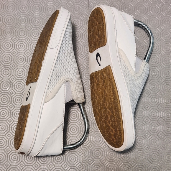 OLUKAI Pehuea Women's Size 9/EU 39 White Mesh Slip-On Drop Heel Comfort Shoes - Picture 6 of 12
